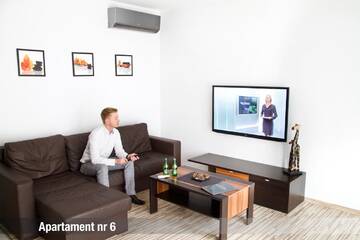 Фото номера Люкс с 1 спальней и диваном-кроватью Апарт-отели Apartamenty Katowice г. Бытом 4