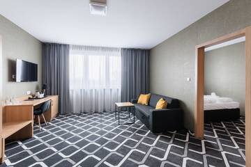 Фото номера Двухместный номер Делюкс с 1 кроватью Отель Hotel Lantier г. Бытом 6